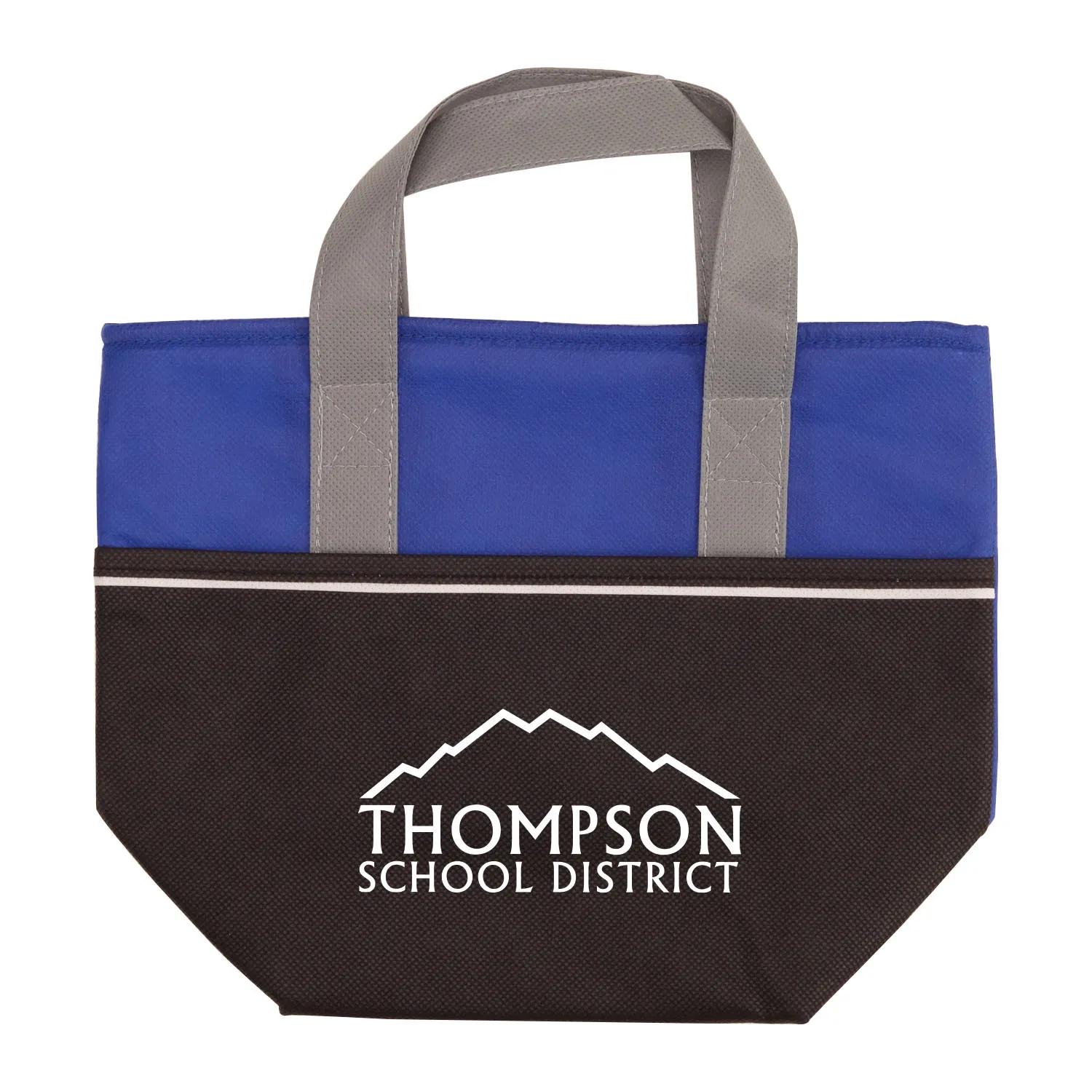 Insulated Cooler Tote Three-Tone Non-Woven - 12 x 9 in