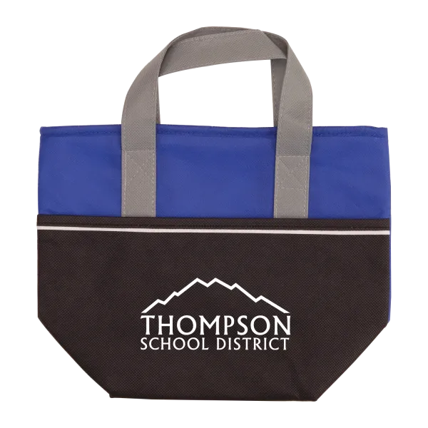 Insulated Cooler Tote Three-Tone Non-Woven - 12 x 9 in - product view 6