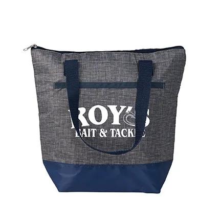 Insulated Cooler Tote RPET Two-Tone Front Pocket - 12 x 11 in - product view 6