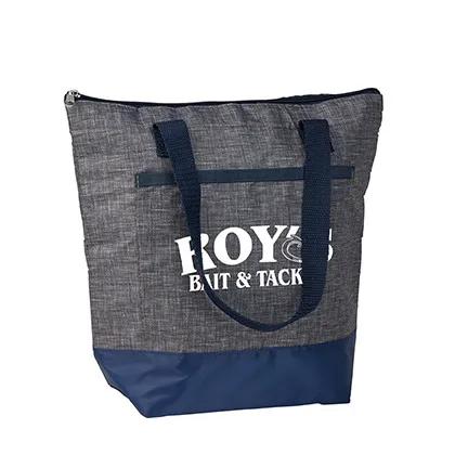 Insulated Cooler Tote RPET Two-Tone Front Pocket - 12 x 11 in - product view 8