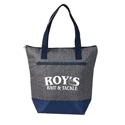 Insulated Cooler Tote RPET Two-Tone Front Pocket - 12 x 11 in - product view 10