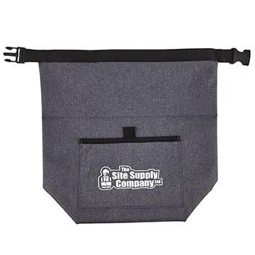 Lunch Bag Roll-Top Heathered Polyester Buckle - 13 x 13 in - product view 2