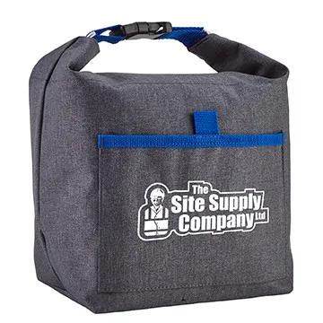 Lunch Bag Roll-Top Heathered Polyester Buckle - 13 x 13 in - product view 3