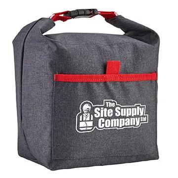 Lunch Bag Roll-Top Heathered Polyester Buckle - 13 x 13 in - product view 7