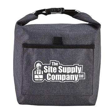 Lunch Bag Roll-Top Heathered Polyester Buckle - 13 x 13 in - product view 12