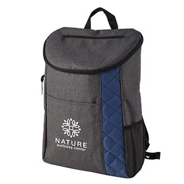 Insulated Cooler Backpack Heathered Quilted Bottle Opener - 11 x 17 in