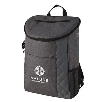 Insulated Cooler Backpack Heathered Quilted Bottle Opener - 11 x 17 in - product view 4