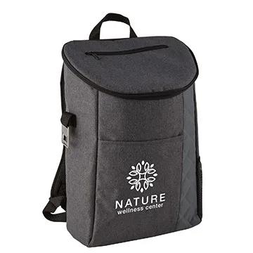 Insulated Cooler Backpack Heathered Quilted Bottle Opener - 11 x 17 in - product view 5