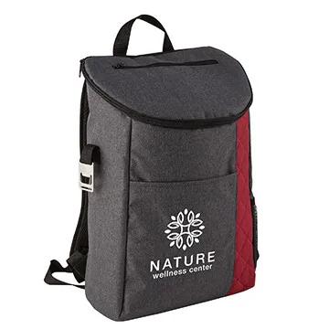 Insulated Cooler Backpack Heathered Quilted Bottle Opener - 11 x 17 in - product view 7