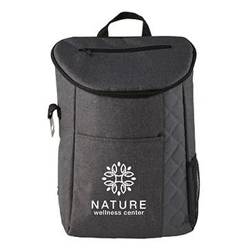 Insulated Cooler Backpack Heathered Quilted Bottle Opener - 11 x 17 in - product view 8