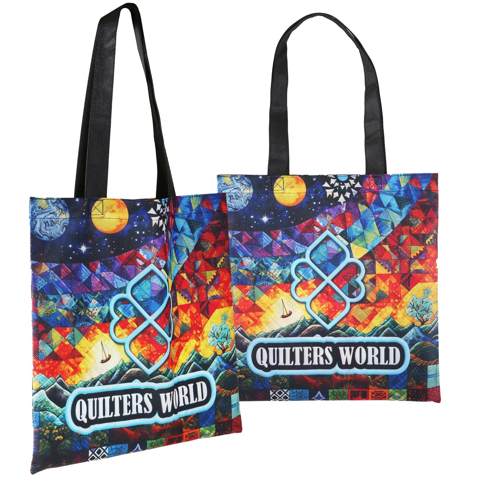 Custom Tote Bag Sublimated 2-Sided - 13 1/4 x 14 in - product view 1
