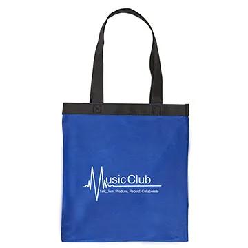 Custom Tote Bag Two-Tone Non-Woven - 13 1/4 x 14 in - product view 1