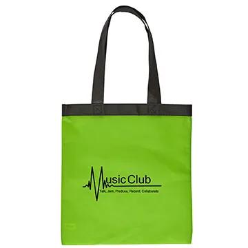 Custom Tote Bag Two-Tone Non-Woven - 13 1/4 x 14 in - product view 5