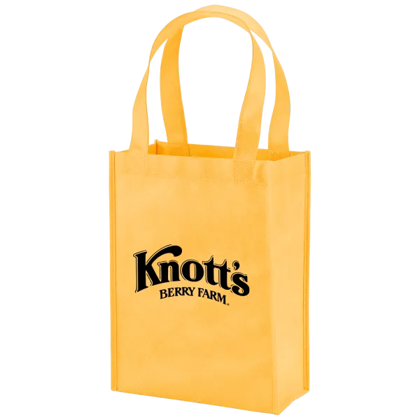 Custom Tote Bag Mini Non-Woven Gusseted - 9 x 12 x 4.5 in - product view 4