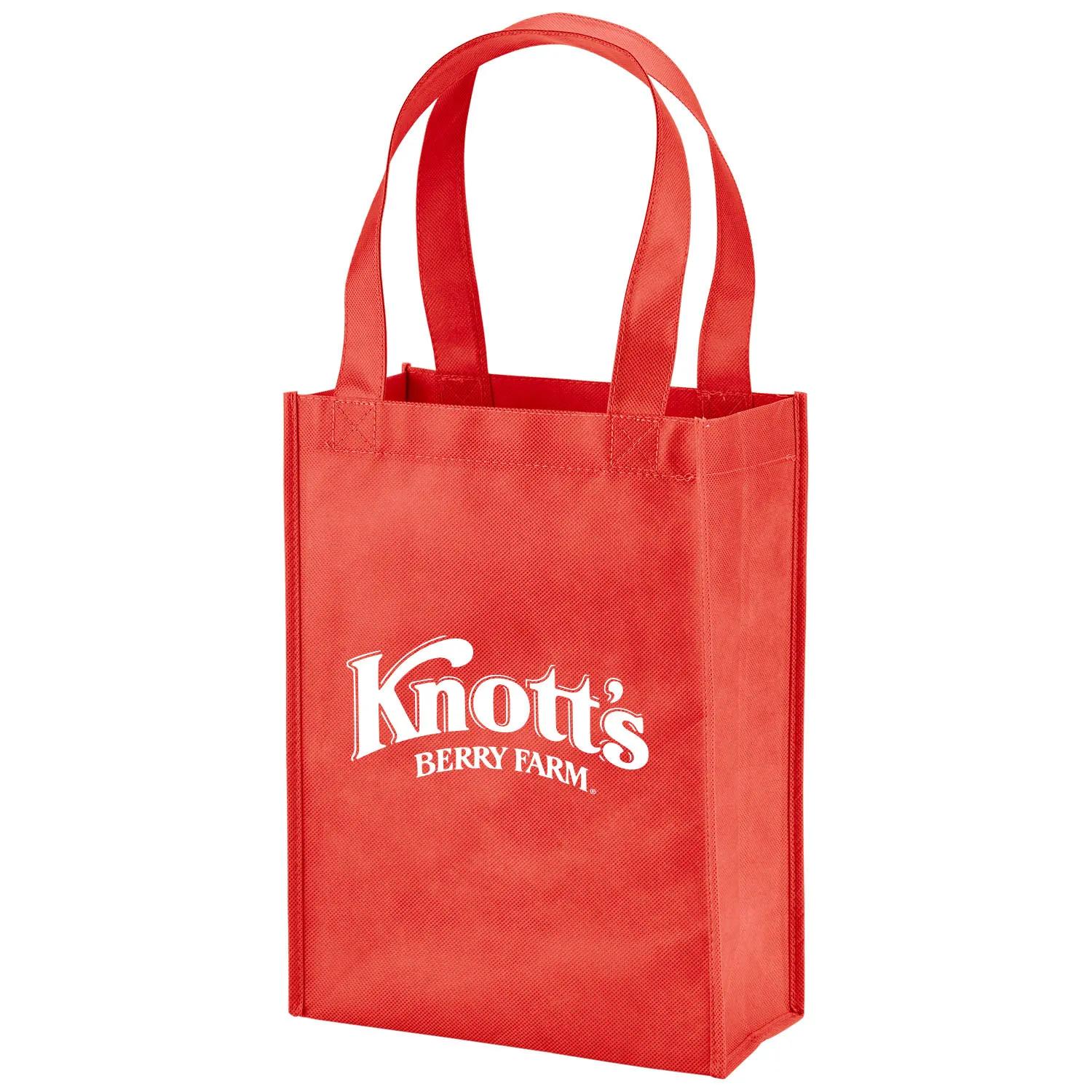 Custom Tote Bag Mini Non-Woven Gusseted - 9 x 12 x 4.5 in - product view 12