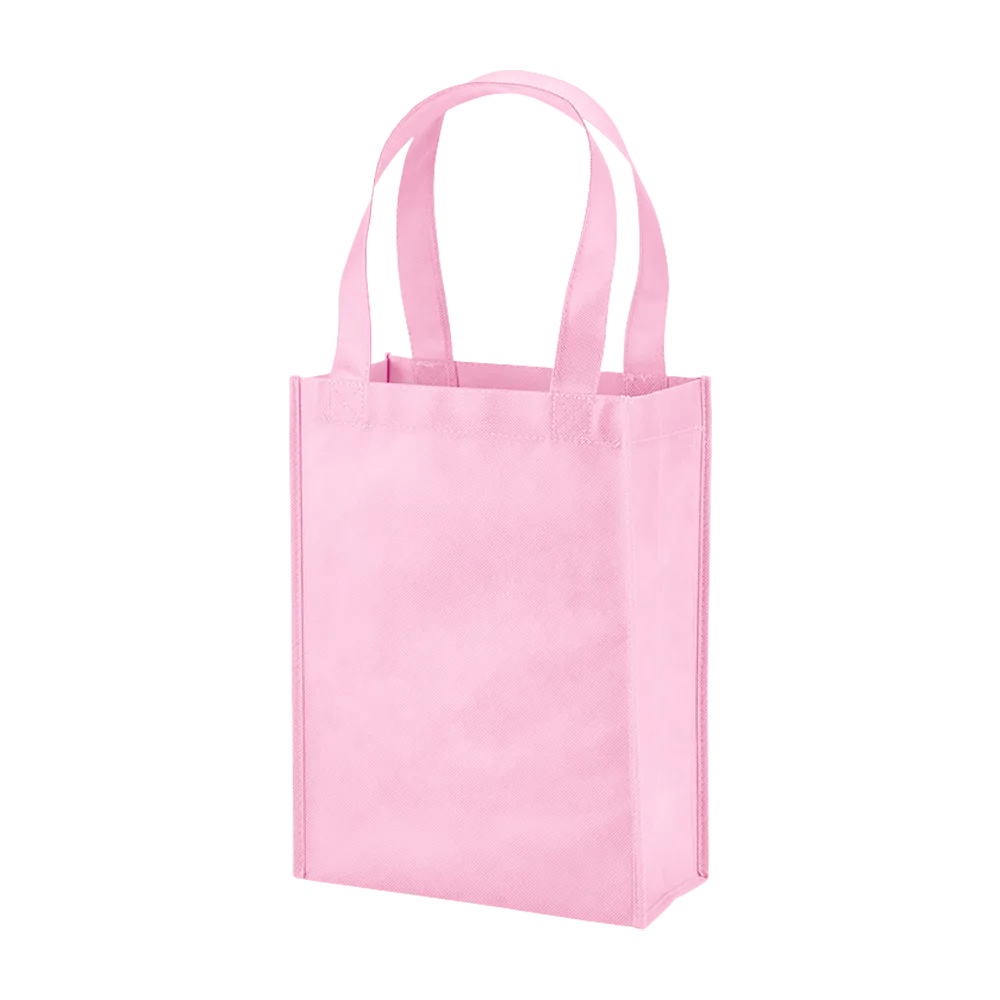 Custom Tote Bag Mini Non-Woven Gusseted - 9 x 12 x 4.5 in - blank view 24