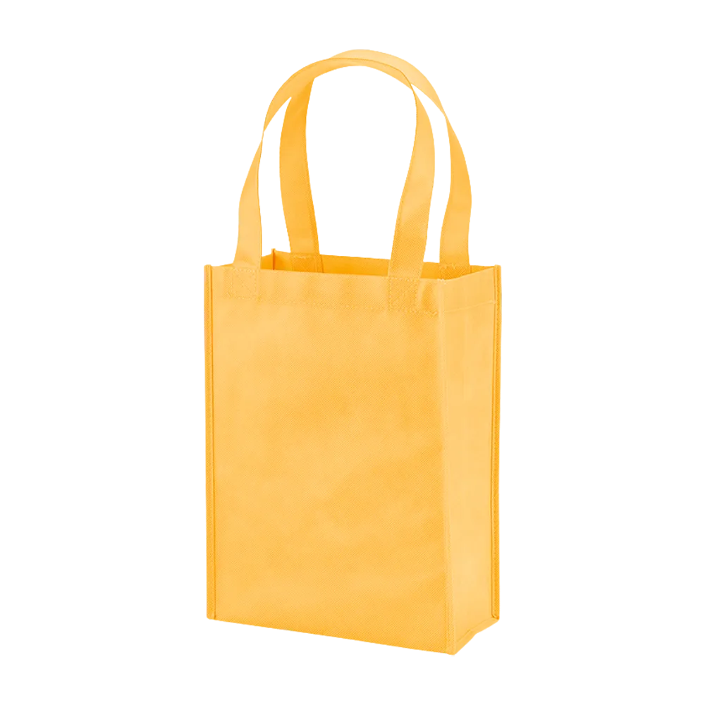 Custom Tote Bag Mini Non-Woven Gusseted - 9 x 12 x 4.5 in - blank view 36