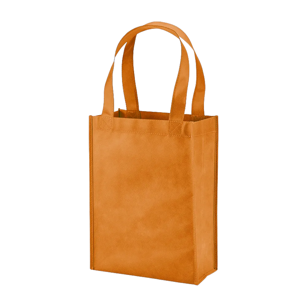 Custom Tote Bag Mini Non-Woven Gusseted - 9 x 12 x 4.5 in - blank view 37