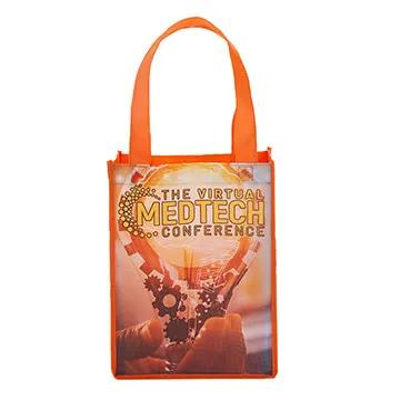 Custom Tote Bag Mini Sublimated Gusseted - 9 x 12 x 4.5 in - product view 2
