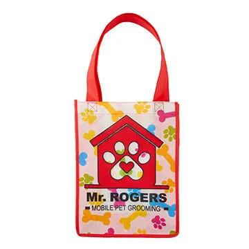 Custom Tote Bag Mini Sublimated Gusseted - 9 x 12 x 4.5 in - product view 6