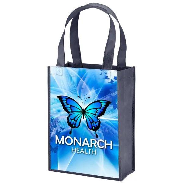 Custom Tote Bag Mini Sublimated Gusseted - 9 x 12 x 4.5 in - product view 8