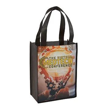 Custom Tote Bag Mini Sublimated Gusseted - 9 x 12 x 4.5 in - product view 9