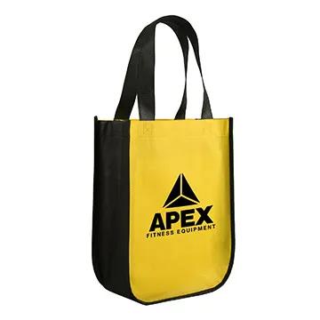 Custom Tote Bag Curve Bottom Non-Woven - 9 x 12 x 4.5 in - product view 3