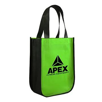 Custom Tote Bag Curve Bottom Non-Woven - 9 x 12 x 4.5 in - product view 6