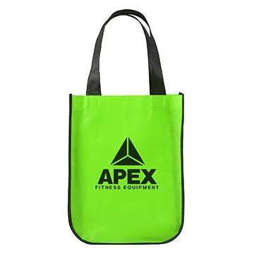 Custom Tote Bag Curve Bottom Non-Woven - 9 x 12 x 4.5 in - product view 12