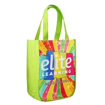 Custom Tote Bag Curve Bottom Sublimated - 9 x 12 x 4.5 in - product view 3