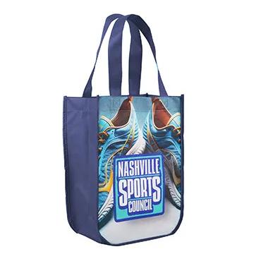 Custom Tote Bag Curve Bottom Sublimated - 9 x 12 x 4.5 in - product view 5