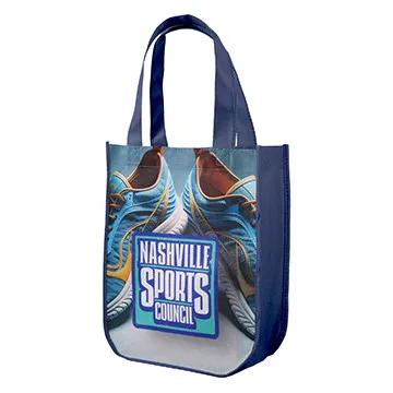 Custom Tote Bag Curve Bottom Sublimated - 9 x 12 x 4.5 in - product view 6