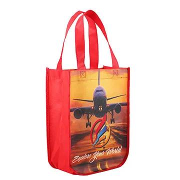 Custom Tote Bag Curve Bottom Sublimated - 9 x 12 x 4.5 in - product view 9
