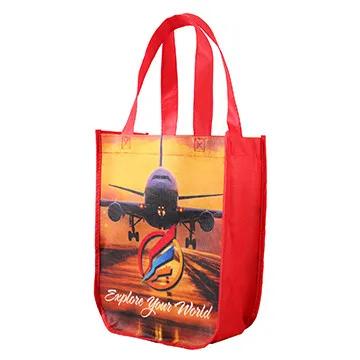Custom Tote Bag Curve Bottom Sublimated - 9 x 12 x 4.5 in - product view 10