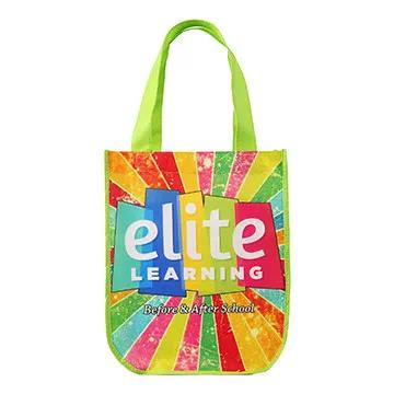 Custom Tote Bag Curve Bottom Sublimated - 9 x 12 x 4.5 in - product view 18