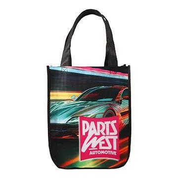 Custom Tote Bag Curve Bottom Sublimated - 9 x 12 x 4.5 in - product view 19
