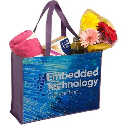 Custom Tote Bag Shopping Sublimated Large - 16 x 12 x 6 in - product view 5
