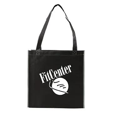 Custom Tote Bag Non-Woven Two-Tone Convention - 15 x 15 in