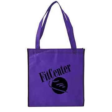 Custom Tote Bag Non-Woven Two-Tone Convention - 15 x 15 in - product view 4
