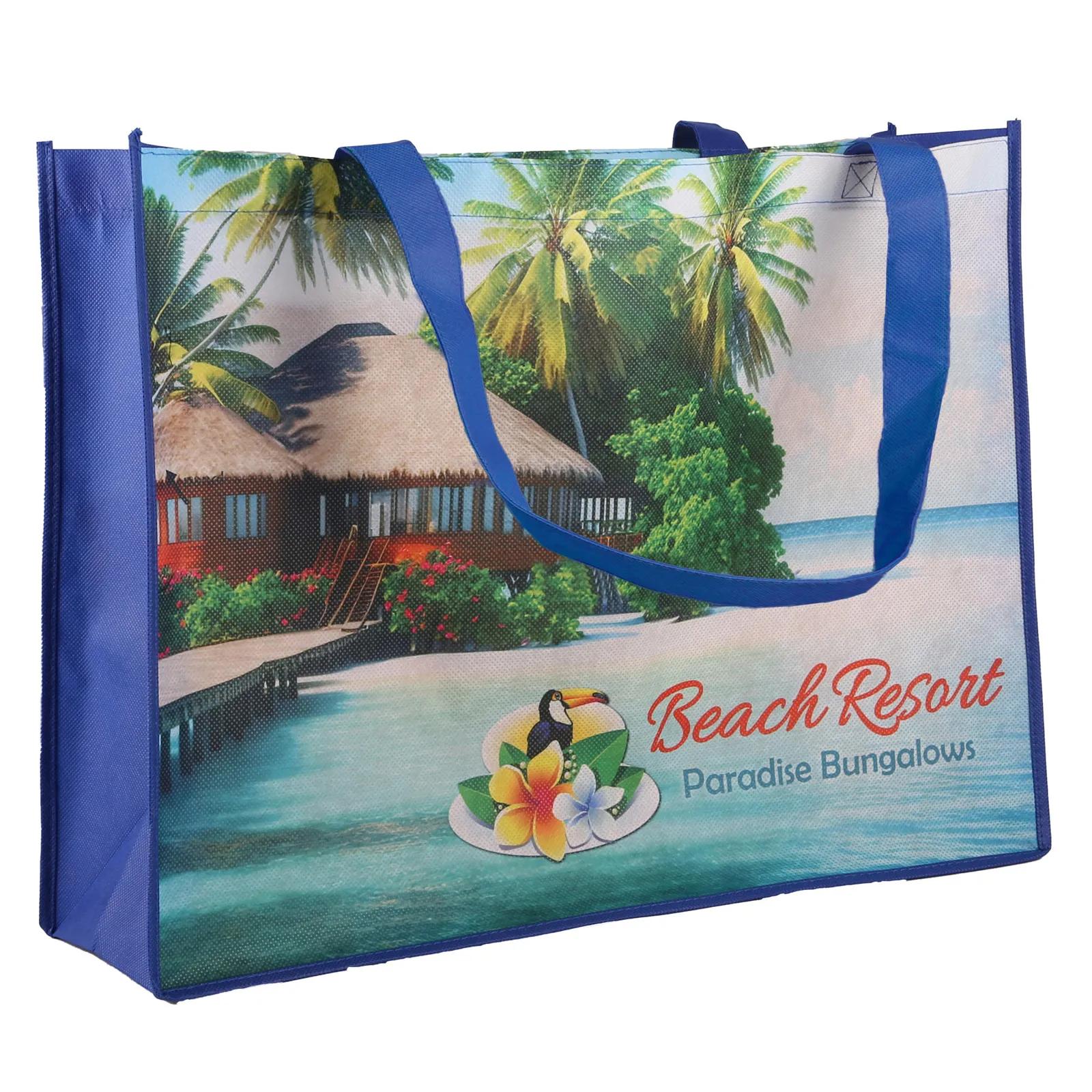 Custom Tote Bag Non-Woven Sublimated Shopping - 20 x 15 in - product view 14
