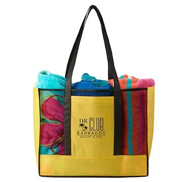 Custom Tote Bag Non-Woven Beach Style Mesh - 18 x 15 in - product view 3