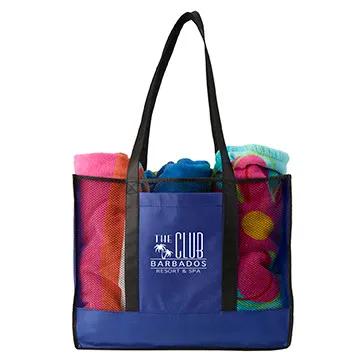 Custom Tote Bag Non-Woven Beach Style Mesh - 18 x 15 in - product view 5