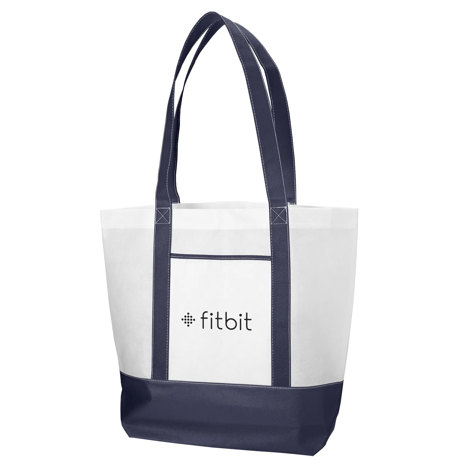 Custom Tote Bag Non-Woven Nautical Two-Tone - 18 x 15 in - product view 6