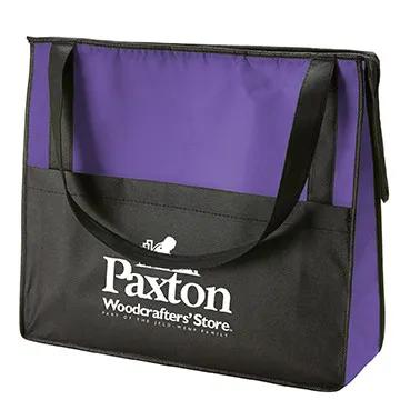 Custom Tote Bag Non-Woven Zipper Closure - 15 x 13 in - product view 4
