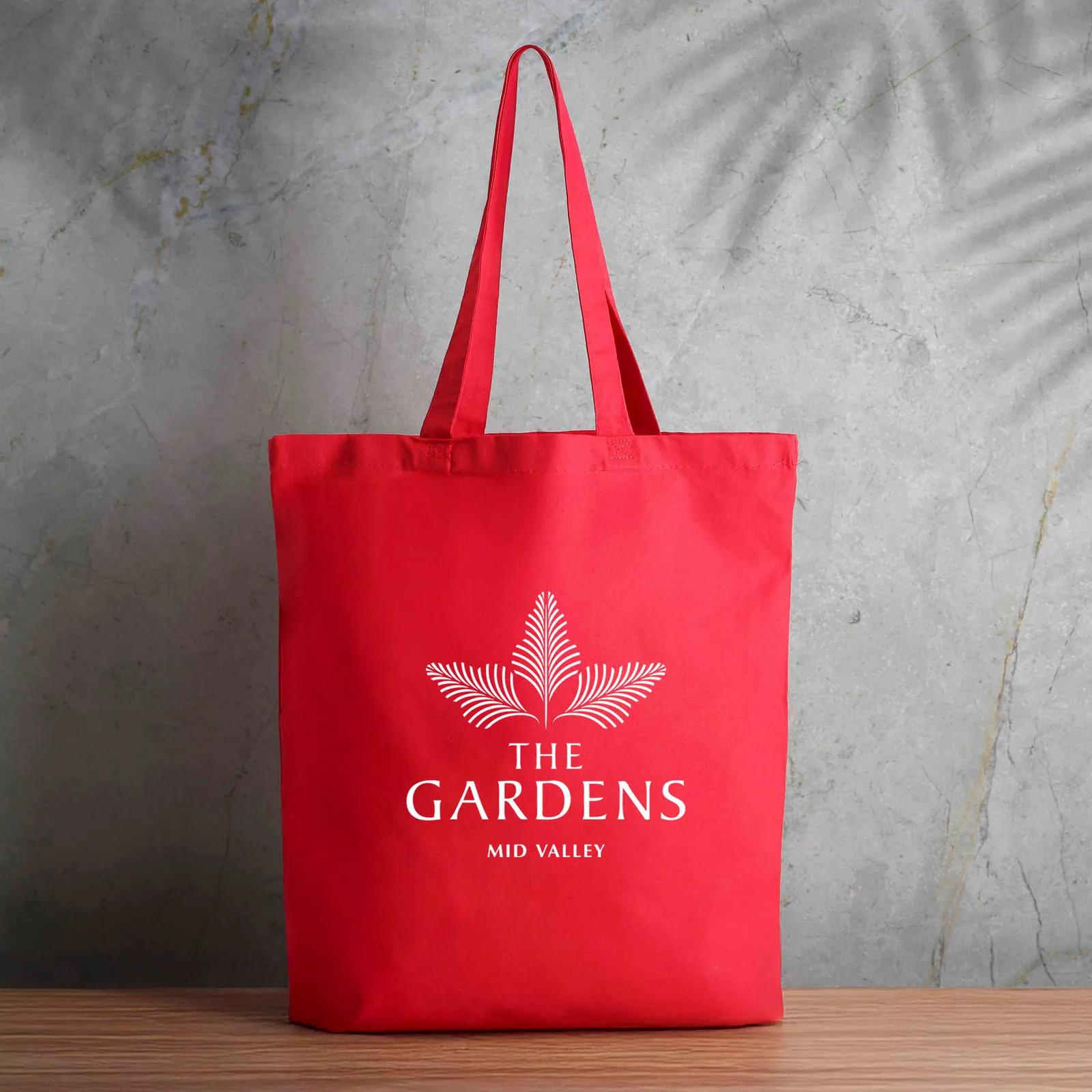 Custom Tote Bag Cotton Canvas Gusseted 6 oz - 14.25 x 15 in