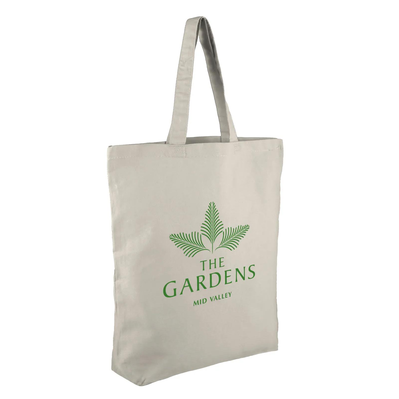 Custom Tote Bag Cotton Canvas Gusseted 6 oz - 14.25 x 15 in - product view 5