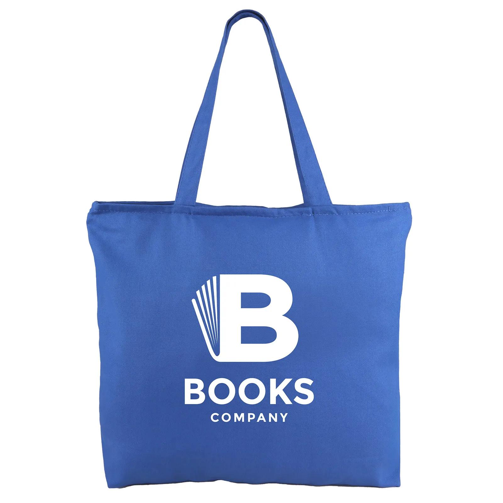 Custom Tote Bag Cotton Canvas Zippered 12 oz - 19.25 x 14.75 in - product view 6