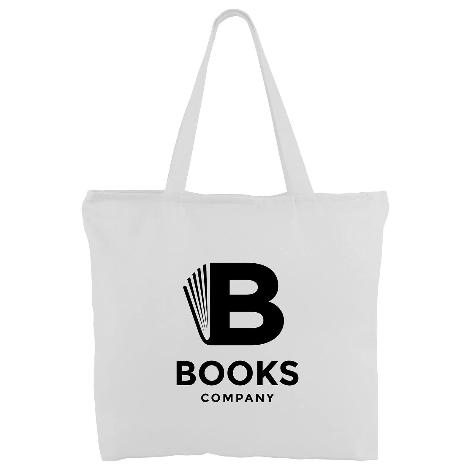 Custom Tote Bag Cotton Canvas Zippered 12 oz - 19.25 x 14.75 in - product view 7