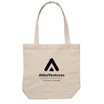 Custom Tote Bag Cotton Canvas Nautical Style - 15.5 x 14.5 in - product view 3