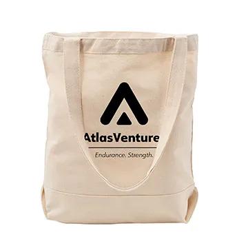 Custom Tote Bag Cotton Canvas Nautical Style - 15.5 x 14.5 in - product view 4